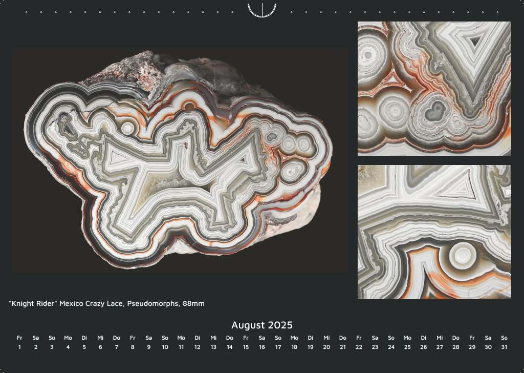 Agate Calendar 2025